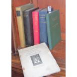 6 x Books relating Cambridge and Eton register, accounts etc (worn) and “Loan Collection”, 1891