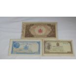 5000 Cinci Mil Lei, 1943, 500 Cinci Sute Lei, 1942, 1000 Zece Lei, 1945, Good Condition (3)