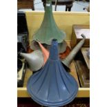 7 Gramophone and Phonograph Horn, various colours, poor condition