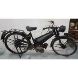 Vintage motorbike with WIPIC headlight, Reg TI 6855