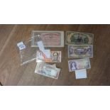 Collection of 6 Bank Notes from around South America