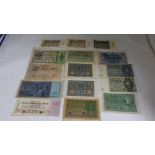 5x German Bank Notes, 100 Marks, 1908, 1935, 1910 2x 1920, 3x German Bank Notes, 50 Marks, 1919,