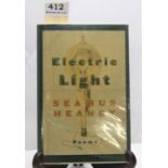 Book - Seamus Heaney, Electric Light, 2001, First US Edition