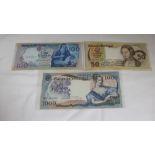 100 Escudos, 1967, 50 Escudos, 1968, 100 Escudos, 1980, Very Good Condition