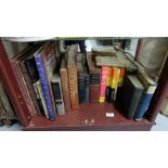 Shelf of books – dictionaries, pass-times etc