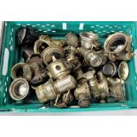 Assorted box carbide lamps, most damaged