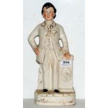 Original Victorian Staffordshire Figure, Lord Edward Fitzgerald 1798 – 1898, 14”h, perfect condition