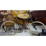 French model 46 Columbia bicycle and a vintage bicycle with original rubber wheels with WITTKOP