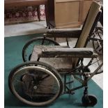 Vintage wheelchair, rubber wheels