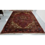 Deep ground Persian Hariz Carpet, from Northern Iran, traditional design 2.8m x 2.1m