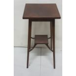 Inlaid Mahogany Occasional Table, with a square shaped top, 14” sq