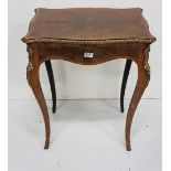 Nicely proportioned late 19thC French Kingwood Ladies Dressing Table, the serpentine shaped and