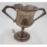Chester Silver Trophy Cup, engraved “Louth Hunt Point to Point 1927, Light Weight Cup”, 675 grams,