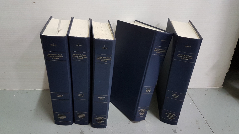 Set of 5 Journal of the Royal Society of Antiquaries of Ireland, as reprinted in 1997 (5)
