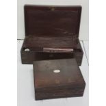 Mahogany Writing Box with writing slope & a letter box (2)
