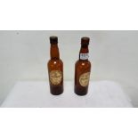 2 Guinness Stout bottles labelled S O'BRIEN, ATHY