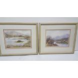 DAVID ALLEN R.S.M.A. (Scottish), “In the Borders”, Pair of fine watercolours, each 25cm x 34cm (2)