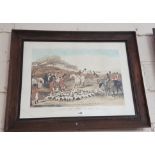 Set of 4 antique fox hunting engravings, "Moor's Tally ho' to the sports", "Tipperary Glory" etc