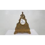 French Ormolu clock Case with associated clock 35cms high (no pendulum/not working)