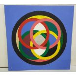 MICHAEL THATCHER “Celtic Circles”, acrylic on canvas, 1.20cm x 1.20cm (un-framed)