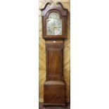 Fine 18thC Longcase Clock, the silvered round dial by James Aickin (Cork, 1711 – 1795), (signed