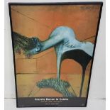 Framed Poster - Francis Bacon in Dublin, Hugh Lane Gallery, August 2000, 70 x 46cm