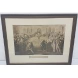 Epic Antique Print of the Irish House of Commons by H. Barraud and J. Hayter showing the newly