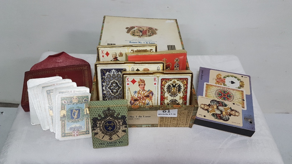 7 packs of Playing Cards incl. twin pack “The Worshipful Company” 1922 Irish State commemorative