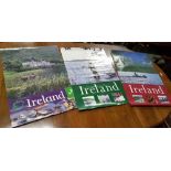 3 Irish Tourist Advertising Posters – all with fishing scenes (1 at Kylemore Abbey)