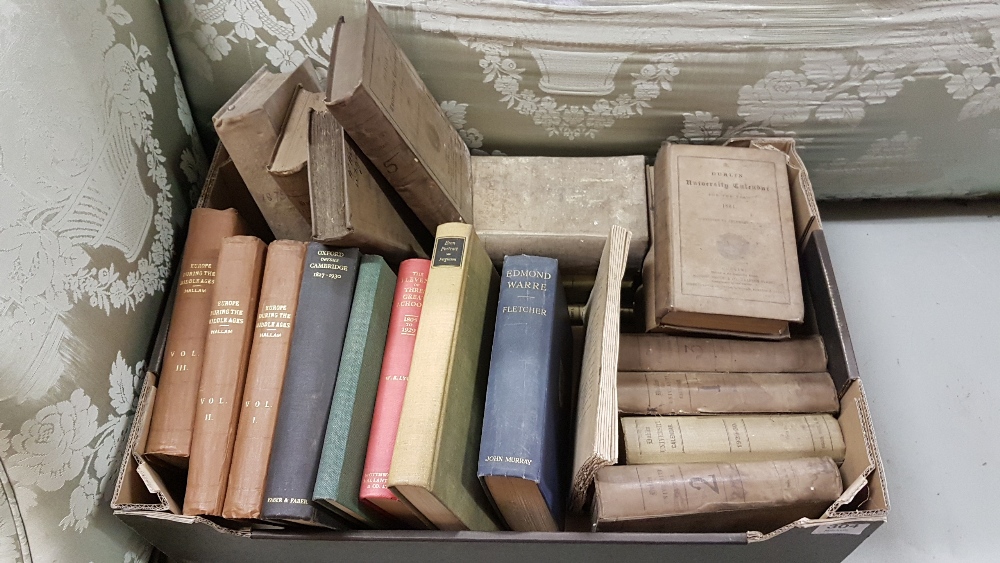 Books relating to Cambridge and Eton register, accounts etc (worn) and “Loan Collection”, 1891, 3