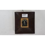 Rare Daguerreotype in gold arched surround, Isambard Kingdom Brunel, 5cm X 4cm