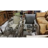 2 x antique wheelchairs for restoration