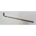 Hickory handled golf stick, stamped “Anderson & Sons”