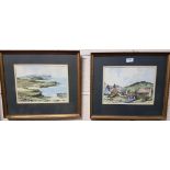 2 x Colin Gibson oils on board, "Atlantic Drive, Co Donegal" and "Maghery, Co Donegal" (thatched