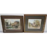 COLIN GIBSON, 2 Oil Paintings - St. Bartholomes, Clyde Road, Dublin and Leeson St, Dublin, both 22cm