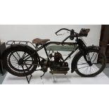 ABINGDON KING DICK Motorbike, (circa 1925) with petrol tank and original engine, TROXEL MFG USA