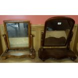 2 Victorian swivel Toilet Mirrors, each approx. 22”h