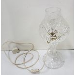 Waterford crystal electric table lamp