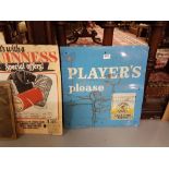 Players Please Enamel Advertising Sign, reproduction Howe Bicycle sign