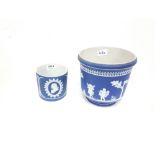 2 Wedgewood Porcelain Jardinières (18cm h & 1 x 10cm h)