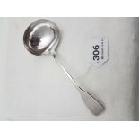 Georgian Irish Silver Sauce Ladle, 7”long, dated 1832, 58 grams