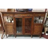 Edwardian rosewood inlaid side cabinet by JAS SHOOLBRED & CO,