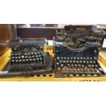 2 manual typewriters - BAR-LET, NOTTINGHAM, England and one ROYAL, both for restoration (2)