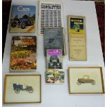 Group of Books (motoring interest) - Motor Show Earls Court 1957, Touring Guide 1930 etc