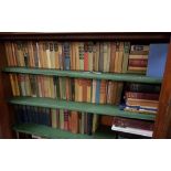 3 shelves of old hardback novels