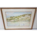 MICHAEL McWILLIAMS, two watercolours, Beach View and Old Millhouse, both signed, 37cmH x 52cmW, in