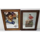 2 Players Cigarettes Advertising Mirrors/Collages (good reproductions) - “H.M.S. Invincible”