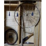 10 various size wheels for bicycles etc