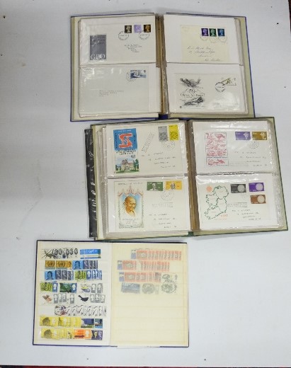 4 x albums of stamps (2 x British colonies), 3 stamp albums (1st day covers) and one blank book, 1 - Image 2 of 2