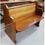Church/Convent Pew, in very good (modern) condition, with folding rear kneeler and bible